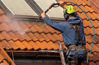 Démoussage et hydrofuge de toiture à Crespin